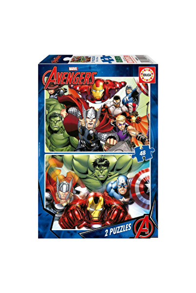 EDUCA Puzzle 2X48 Parça Marvel Avengers 15932
