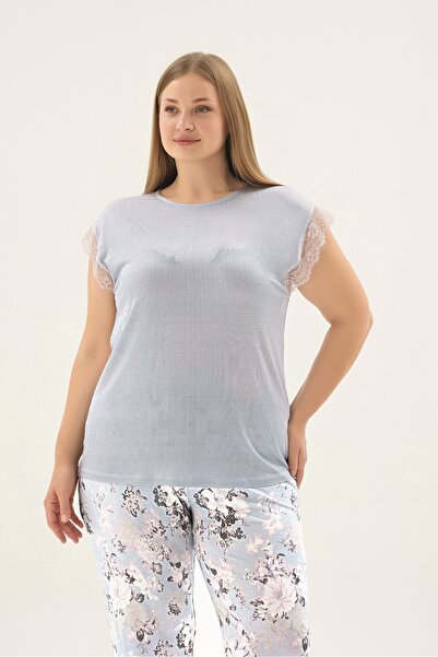 Sevim 17706 Women's Big Size Pajama Set