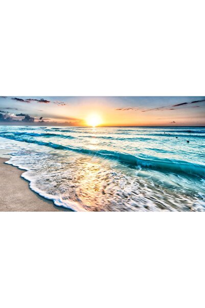 Generic Brand Sea-011 Tablou pe pânză cu mare și valuri