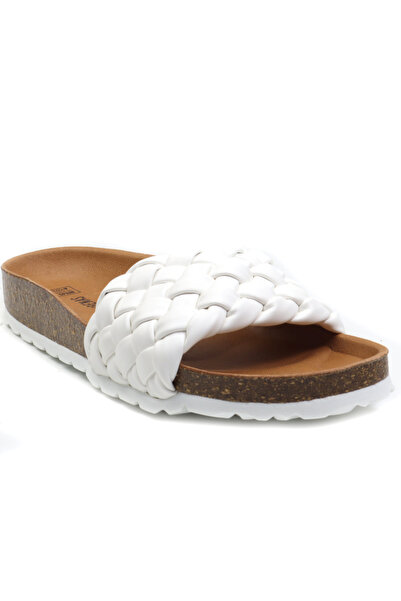 VERBENAS Papuci dama RICA TRENZA SOFT-alb-39