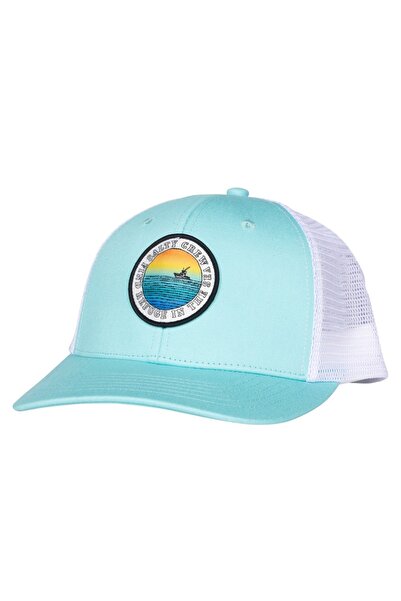 Salty Crew Καπέλο τράκερ ρετρό με μπαλώματα, σε χρώμα θαλάσσιου πράσινου