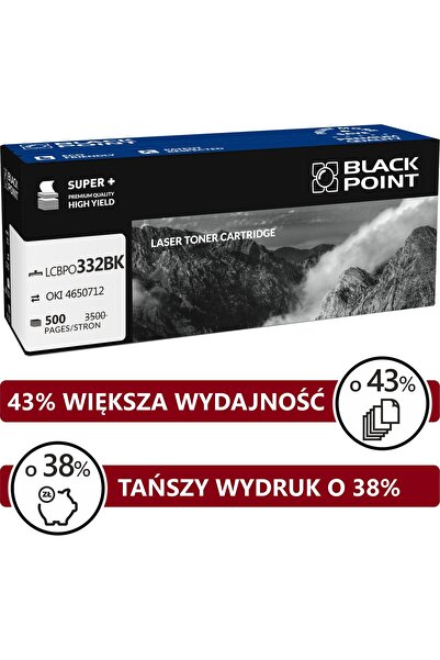 Black Point Toner Cartridge LCBPOC332BK Black Replacement for 46508712 (BLOCK...