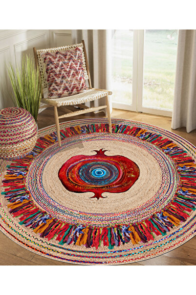 MUA HOME DECOR Dijital Baskı Yıkanabilir Kaymaz Taban Salon Halısı Mutfak Hal...