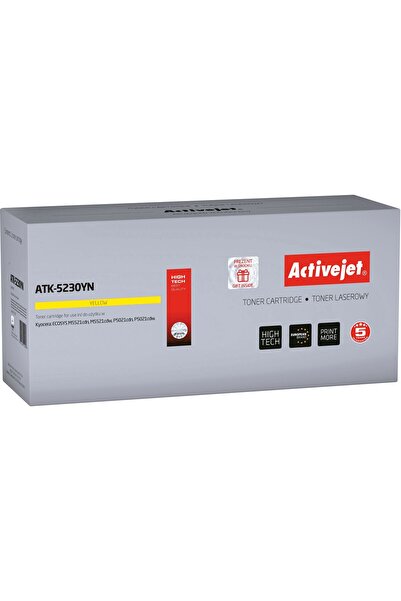 ActiveJet Тонер ATK-5230YN (замества Kyocera TK-5230Y; Supreme; 2200 страници...