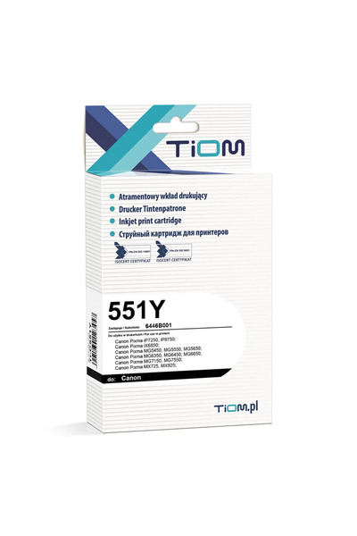 Other Cartuș de cerneală Tiom pentru Canon CLI-551YXL |   IP7200/M5450 |   ga...