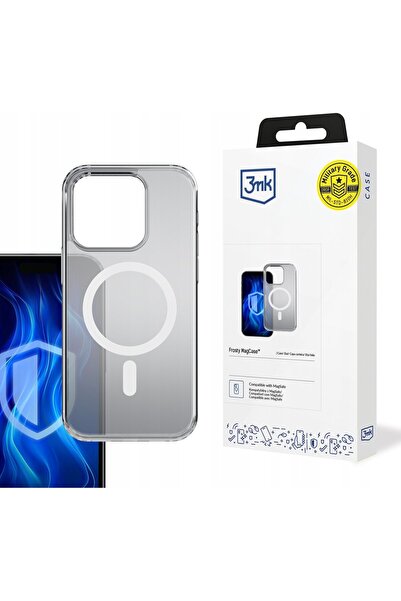 3MK Husă pentru Apple iPhone 16 Pro Frosty MagCase Albă