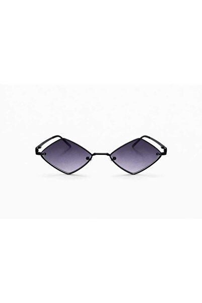 OEM Γυναικεία γυαλιά ηλίου, φουτουριστικά, με ρομβοειδείς φακούς, μαύρος σκελ...