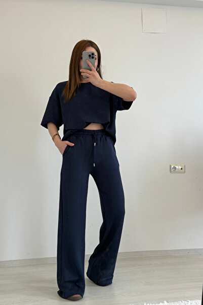 BayBayan Women's Modal Lycra Short Sleeves Comfortable High Waist Loose Legs ...