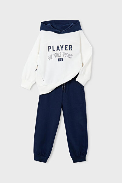 MAYORAL Σετ αθλητικής φόρμας για αγόρια με θέμα το ποδόσφαιρο - Μπλε ναυτικό/...