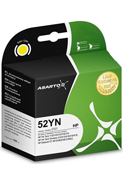 Other Cartuș de cerneală Asarto pentru HP 52YN |   M0H56AE |   100 ml |   galben