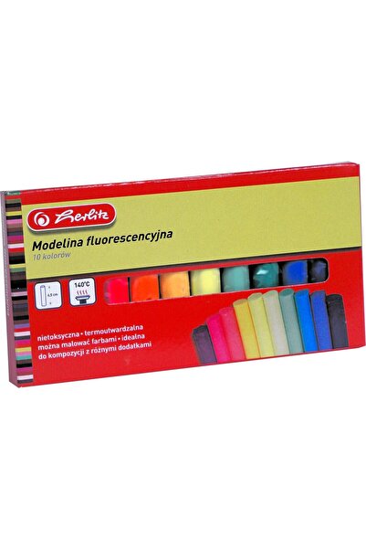 Herlitz Fluorescent Modelina 10 Culori