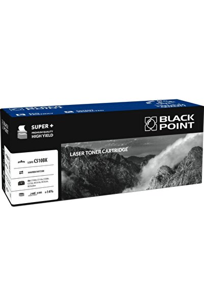 Black Point Cartuș de toner LCBPOC510BK Negru, înlocuitor pentru 44469804 (BL...