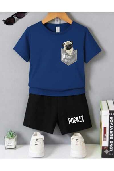 Nice Clothes ΚΑΛΟΚΑΙΡΙΝΟ ΠΑΙΔΙΚΟ ΣΕΤ ΜΠΛΟΥΖΑΚΙ-ΣΟΡΤΣ ΟΥΝΙΣΕΞ (ΜΕ ΣΤΑΜΠΑ ΣΚΥΛΟ...