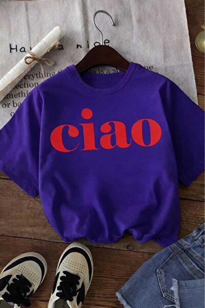 E-ROMA Παιδικό μπλουζάκι unisex με στάμπα Ciao 5GH6