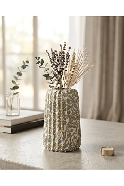 Violet Design El yapımı taş tozu vazo-özgün tasarım/Violet Design özel üretim...