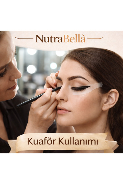 NutraBella İpek Kirpik, Eyeliner, Hassas Cilt Uyumlu, Nefes Alabilen |Şeffaf ...