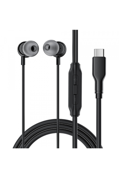 Acefast Casti in-ear cu fir, Acefast, USB-C, Microfon, Stereo, Black
