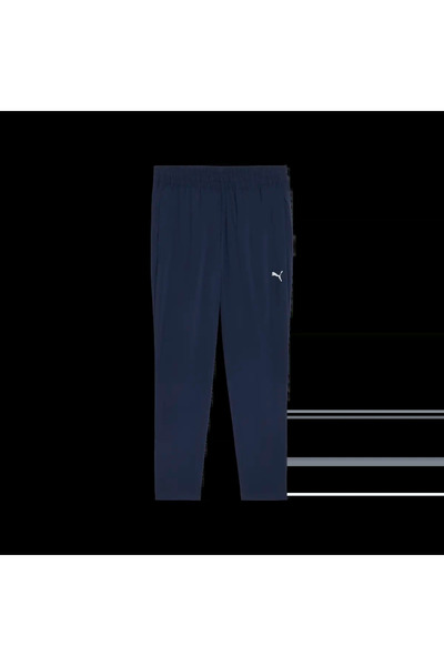 Puma TAD ESS Υφαντό Κωνικό Παντελόνι Μαύρο Ανδρικό Παντελόνι Φόρμας