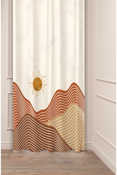 GREENDECOR Cactus Desert Mountain Sun Pattern Leaf Marble Patterned Specially...