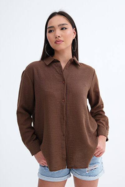 Addax قميص بأكمام طويلة وأزرار G18702