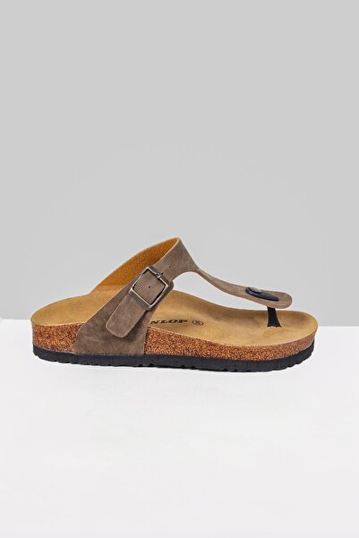 DUNLOP Ανδρικές σαγιονάρες με μπεζ σόλα από φελλό hgn-1047