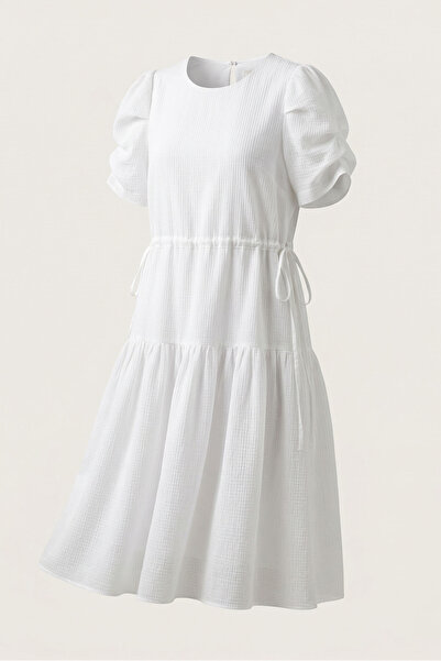 Ekol Γυναικείο φόρεμα με επένδυση εκρού