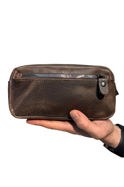 MFT Leather Design Genuine Leather Men's Bag Hand Portfolio |   Raven 2501 Ti...