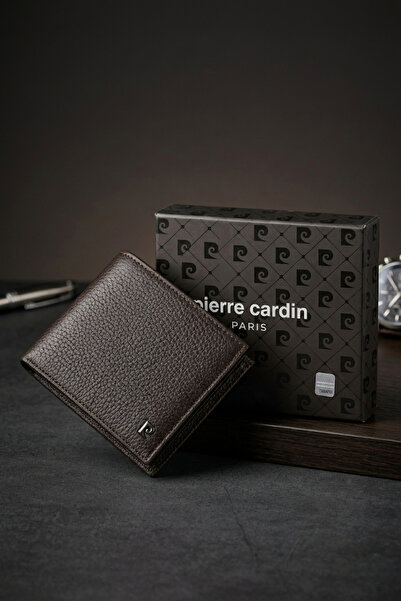 Pierre Cardin 2361 Hakiki Deri Erkek Cüzdan Kartlık FLOTUR KAHVE