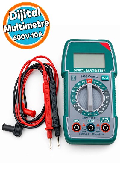 NZB Dijital Multimetre Voltmetre Ampermetre Ohm Ölçer Elektrik Test Cihazı Pr...
