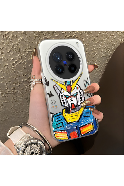 CASEVIBE غطاء حماية أنيق متوافق مع هاتف Vivo X200 Pro بتصميم روبوت للرجال