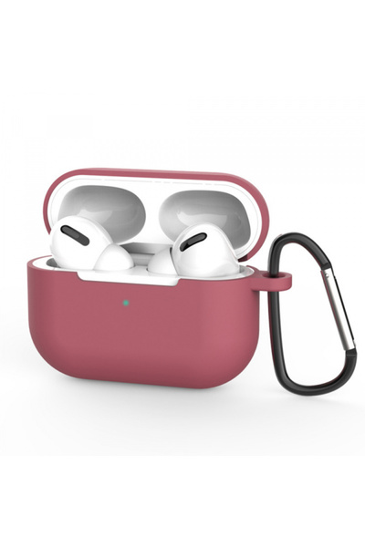 Stef's Cat Θήκη σιλικόνης για Apple AirPods Pro 3, Κερασί