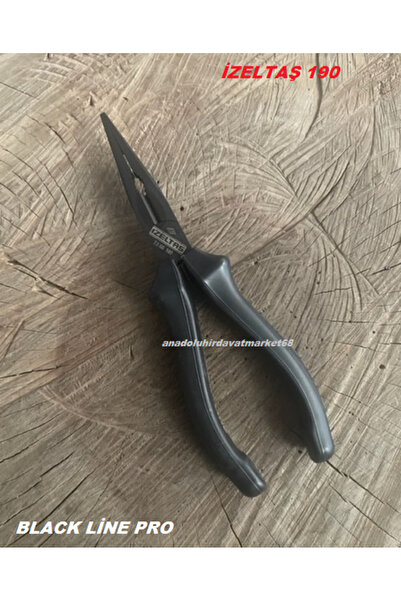 İzeltaş BLACK LİNE PRO 190MM KARGABURUN CARBON ÇELİK KOMBİNE KARGABURNU ORJ