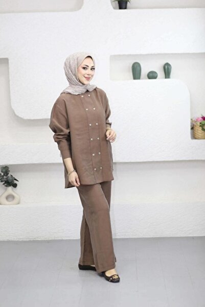 Suede Style 6294 - Κομψό, άνετο, μαλακό ύφασμα Modal, χαλαρό γυναικείο σετ
