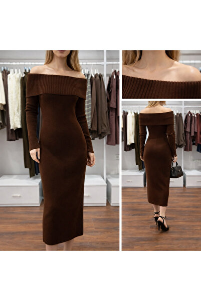 MODA Off-Shoulder Knitwear Dress