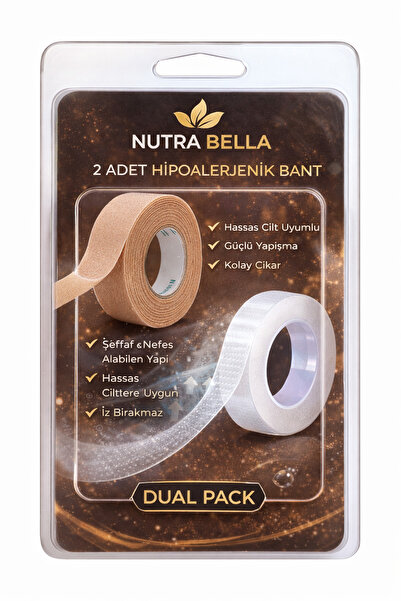 NutraBella İpek Kirpik, Eyeliner, Hassas Cilt Uyumlu, Nefes Alabilen |Şeffaf ...