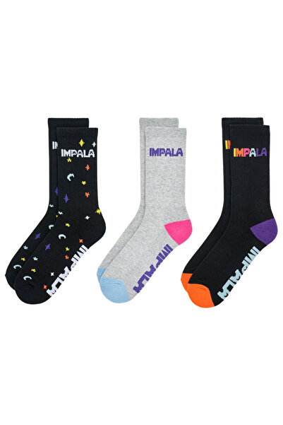 IMPALA Ριγέ Κάλτσες 3 Ζευγάρια Τουίνκλ 37-41