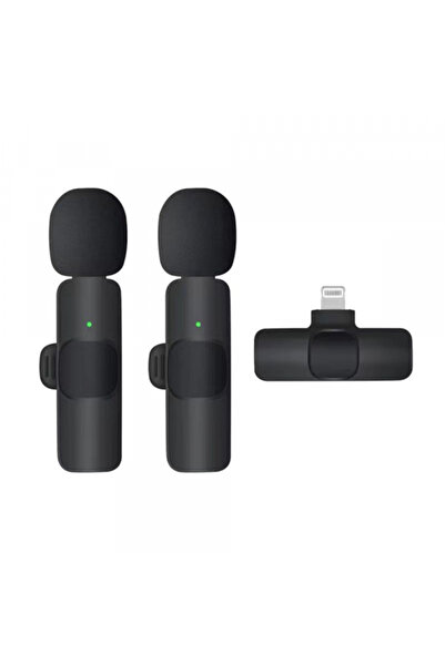 Techsuit Μικρόφωνο Lavalier, Techsuit, Lightning, Σετ 2 τεμαχίων, Μαύρο