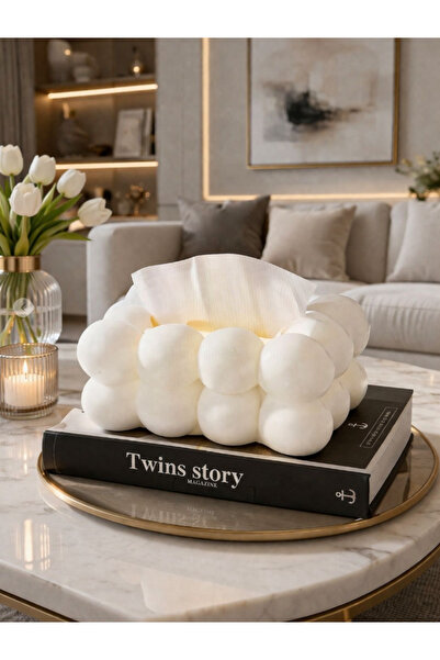 AYGÖREN HOME İskandinav Tarz Bulut Şeklinde Pinterest Peçetelik Dekoratif Mas...