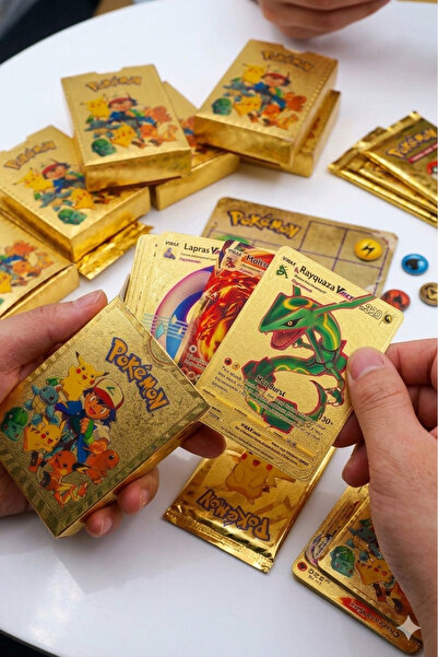 TÜTSÜ SEPETİ Pokemon Altın Kart Gold Card 1 Kutu Kart (55 Adet Gold Kart Icerir)