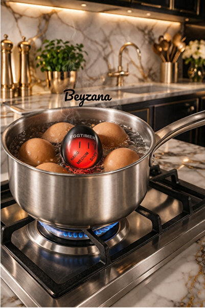 BEYZANA 1 Adet Renk Değiştiren Yumurta Zamanlayıcı Yumurta Haşlama Derece Gös...