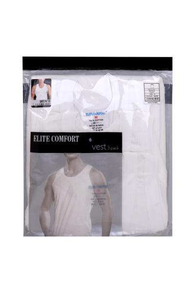 Elite Comfort Cotton Men's Rib Vest