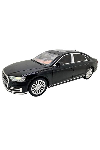 JPT Audi A8 Model Diecast 1:24 Negru cu Lumini