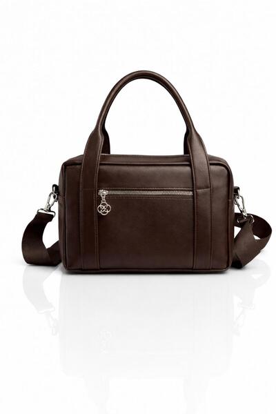 AVCA Γυναικεία Μαύρη Premium Τσάντα Ώμου με Σταυρωτό Λουράκι, 3 Θέσεων, Κομψή...