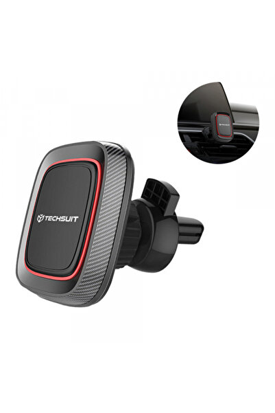 Techsuit Suport auto pentru telefon, Techsuit, Magnetic, Black