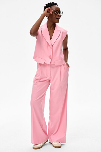 Blue Shadow Florence Light Pink Women's Trousers 34