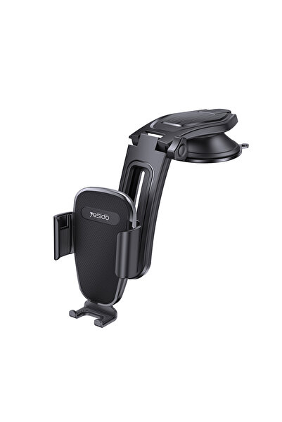 OEM Βάση αυτοκινήτου για τηλέφωνο, Yesido, Βαρυτικής συγκράτησης, Ταμπλό, Μαύρο
