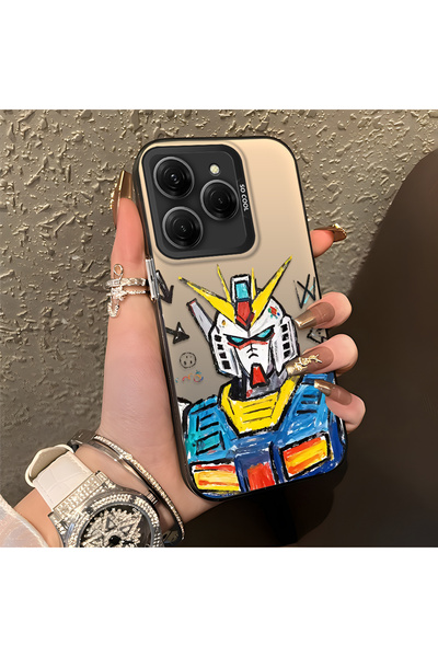 CASEVIBE حافظة حماية بتصميم روبوت أنيق للرجال متوافقة مع تكنو سبارك 20 برو 4G/5G