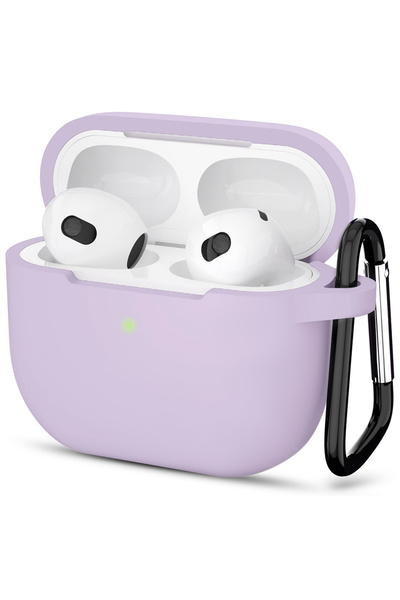 Techsuit Θήκη ακουστικών, Apple Airpods 3ης Γενιάς, Σιλικόνης, Μωβ