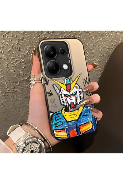 CASEVIBE حافظة حماية بتصميم روبوت أنيق للرجال متوافقة مع Poco M6 Pro 4G