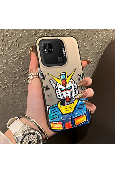 CASEVIBE Redmi 9C/10A Uyumlu Şık erkek tipi robot desenli koruyucu kılıf